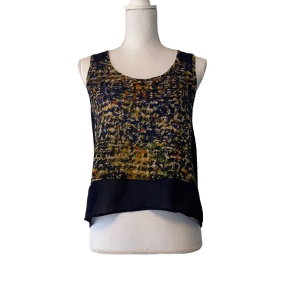 Elodie Anthropologie sleeveless sheer blue women’s top - Picture 1 of 3